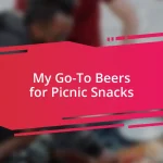 My Go-To Beers for Picnic Snacks